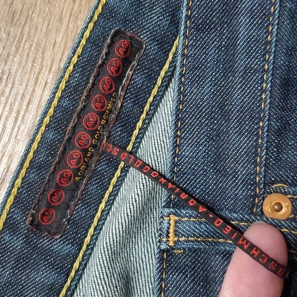 Adriano Goldschmied medium wash straight leg denim jeans euc - Picture 3 of 9